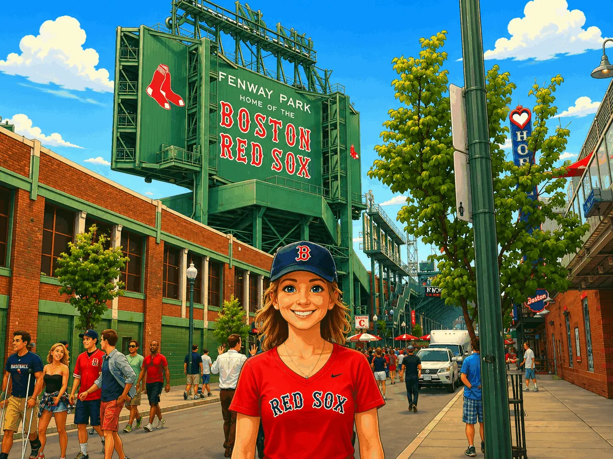 Skye at Fenway Park in Boston